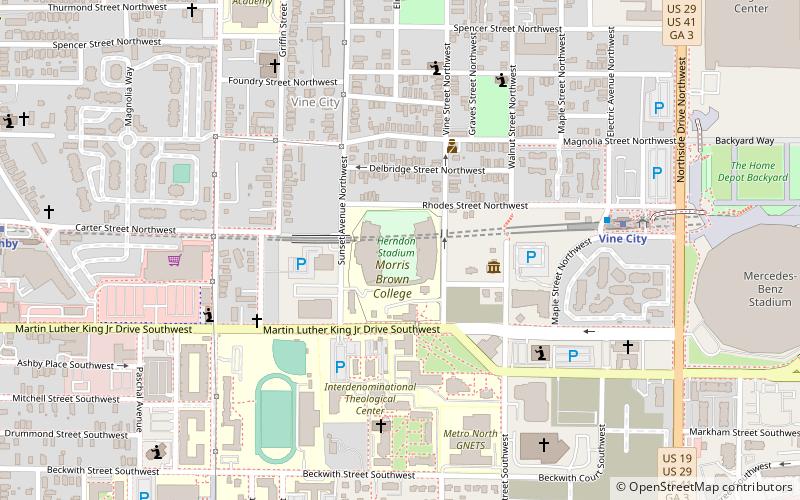 Herndon Stadium location map