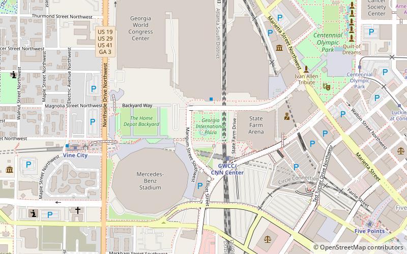 Georgia International Plaza location map