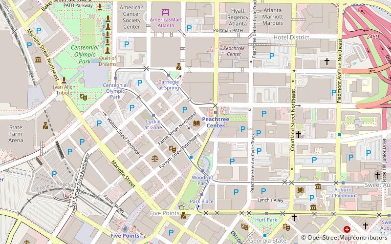 Atlanta–Fulton Public Library System location map