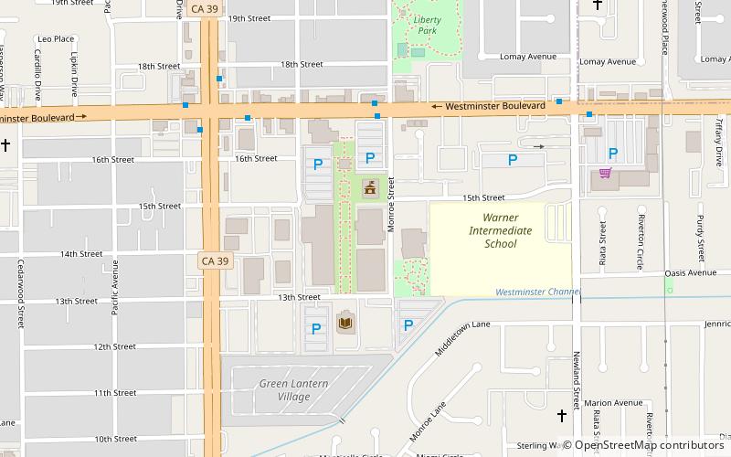 Westminster Rose Center location map