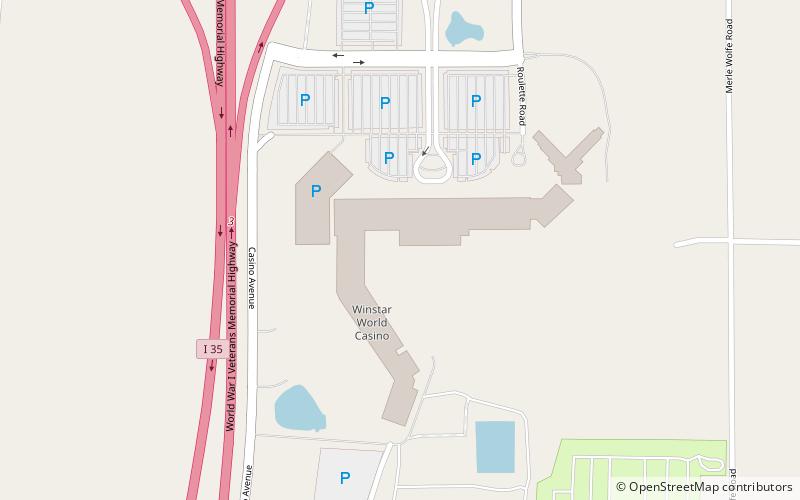 WinStar World Casino location map