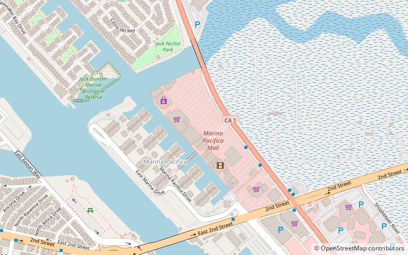 marina pacifica long beach location map