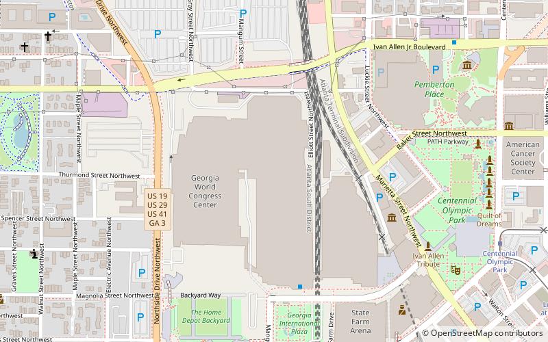 Georgia World Congress Center location map