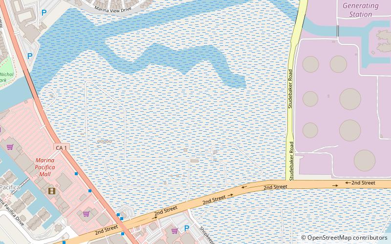 Los Cerritos Wetlands location map