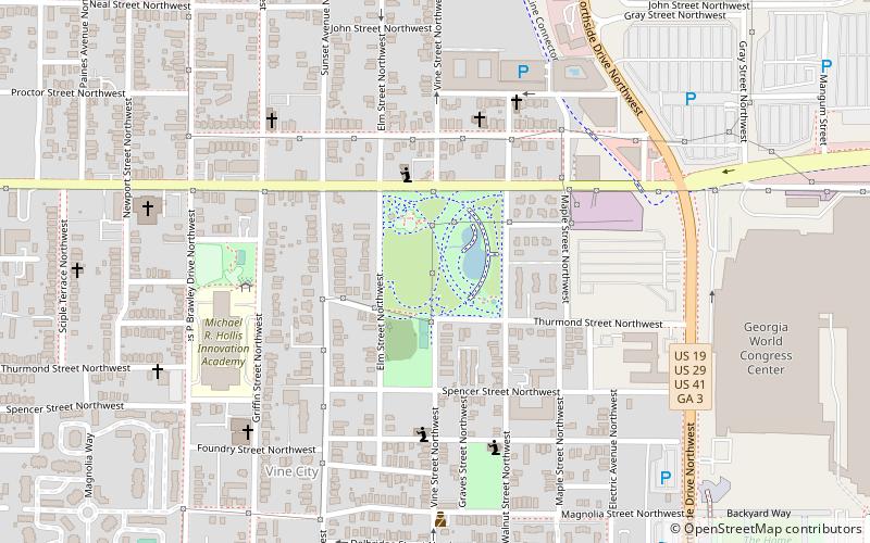 Rodney Cook Sr. Park location map
