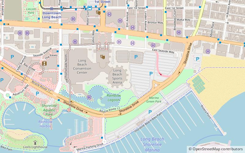 Long Beach Convention Center location map