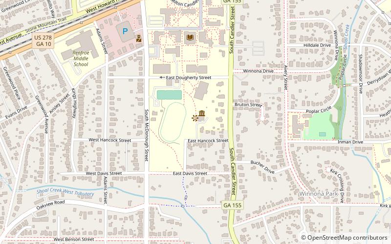 Bradley Observatory location map