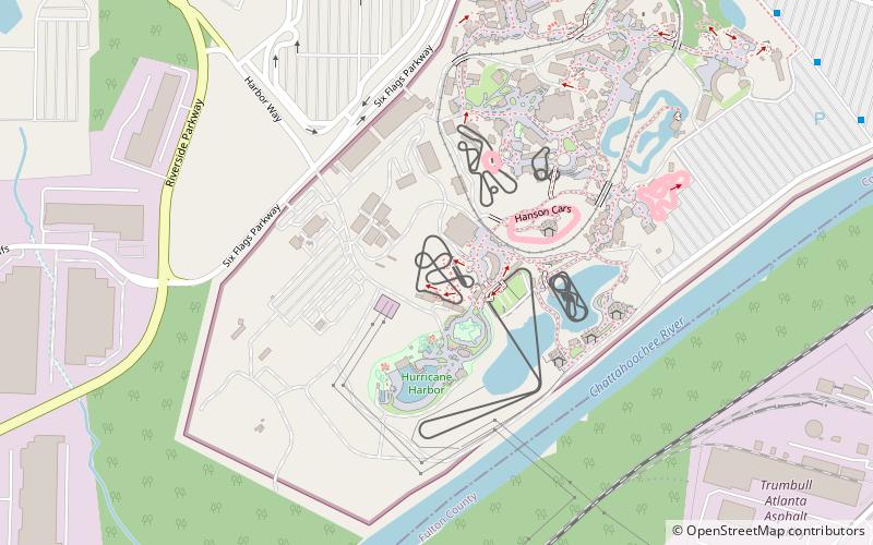 Superman: Ultimate Flight location map