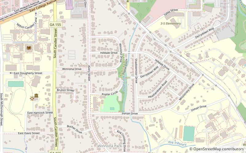 Winnona Park Historic District location map