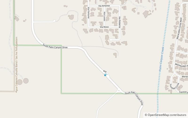indian canyons palm springs location map