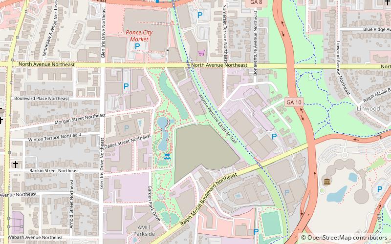 Timeline of the BeltLine location map