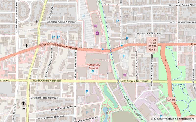 Ponce City Market location map