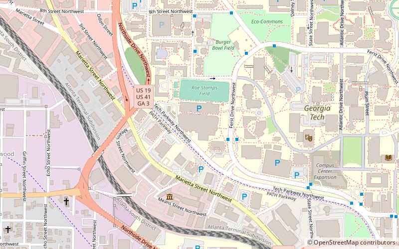 Georgia Tech Campus Recreation Center location map