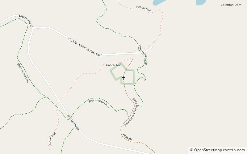 Iglesia de Shoal Creek location map