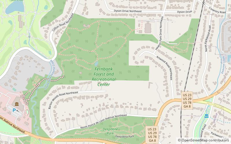 Fernbank Forest location map