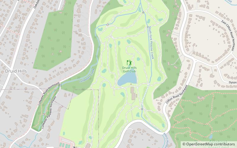 Druid Hills Golf Club location map