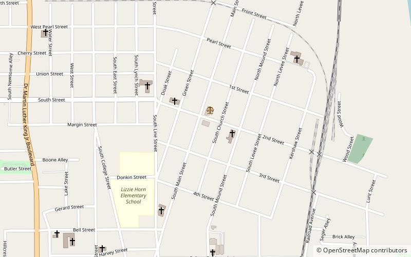 Grenada Masonic Temple location map