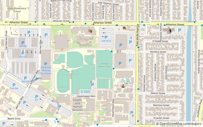 george allen field long beach location map