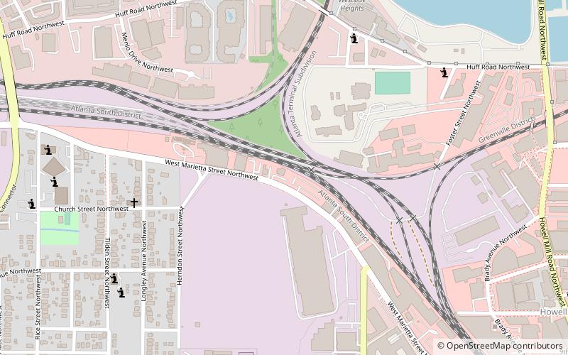 Knight Park–Howell Station location map