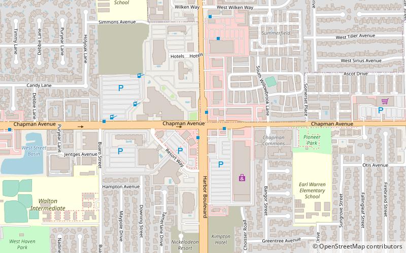Anaheim location map