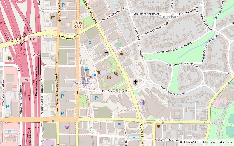 Atlanta Symphony Hall location map