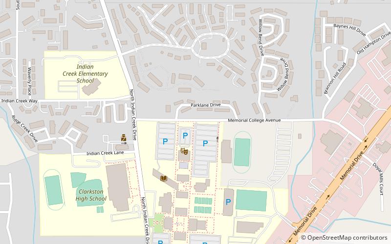 James R. Hallford Stadium location map