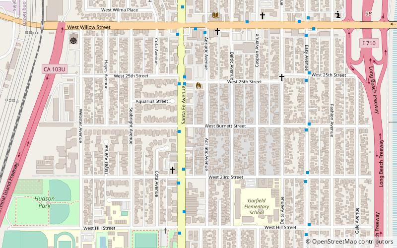 West Long Beach location map