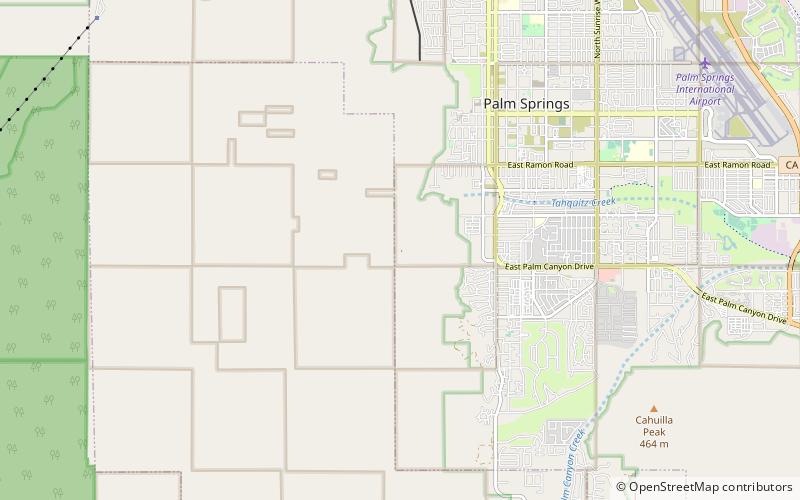 Tahquitz Falls location map