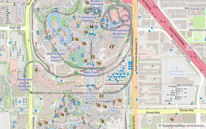 The Disney Gallery location map