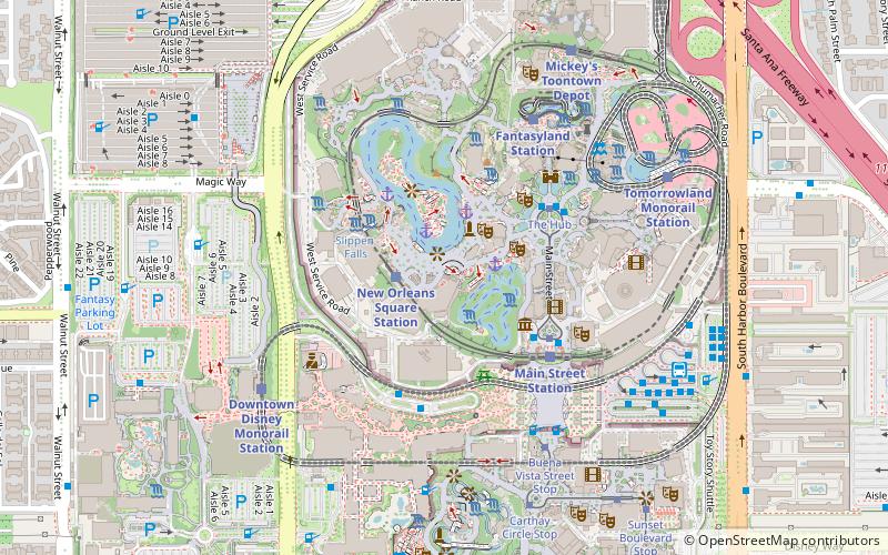 Disneyland Dream Suite location map