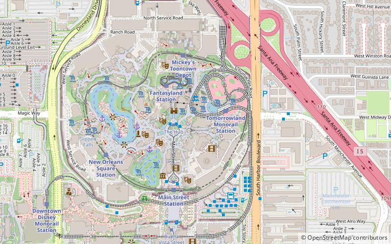 Buzz Lightyear's Astro Blasters location map