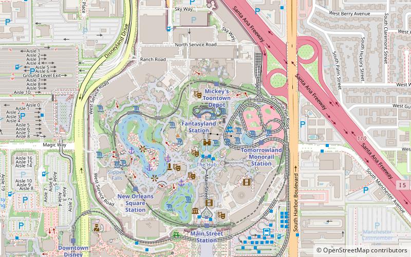 Mr. Toad's Wild Ride location map