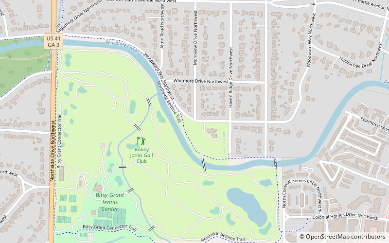 Atlanta Memorial Park location map