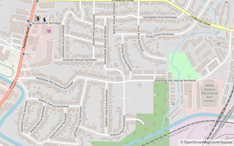 Peachtree Hills location map