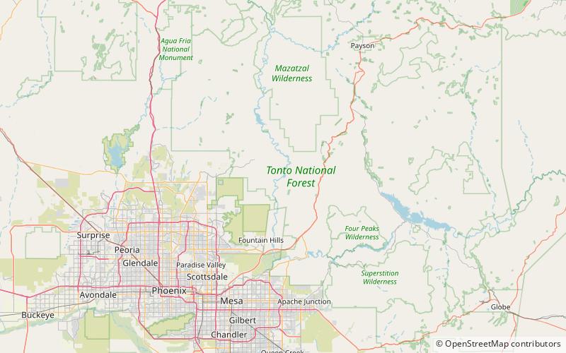 Bartlett Lake location map