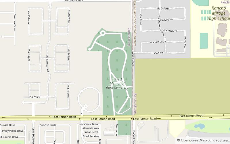 Desert Memorial Park location map