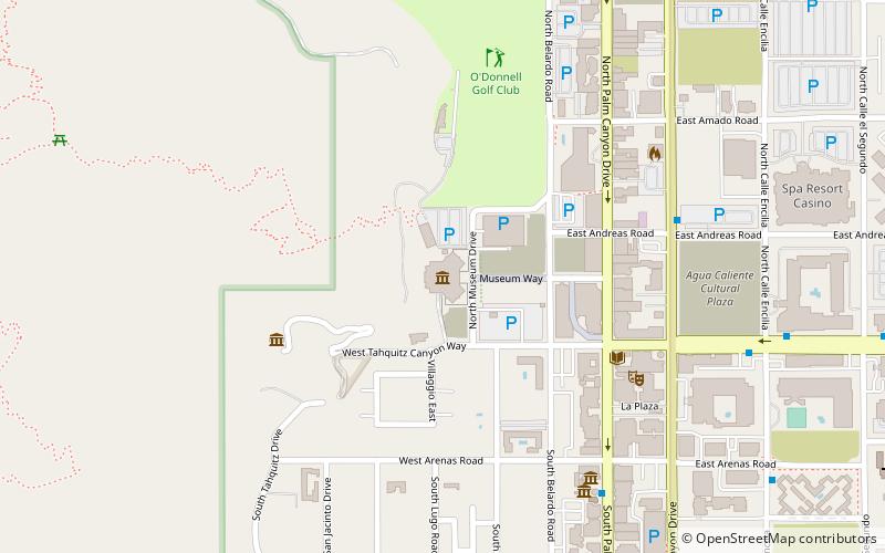 Palm Springs Art Museum location map