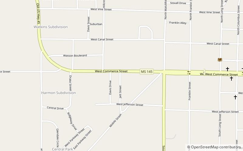 West Commerce Street Historic District location map
