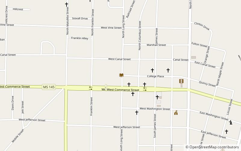 Evans Memorial Library location map