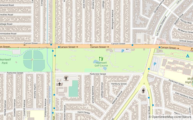 Heartwell Golf Course location map