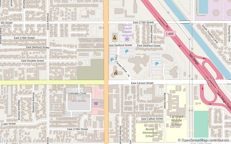 Carson City Hall location map
