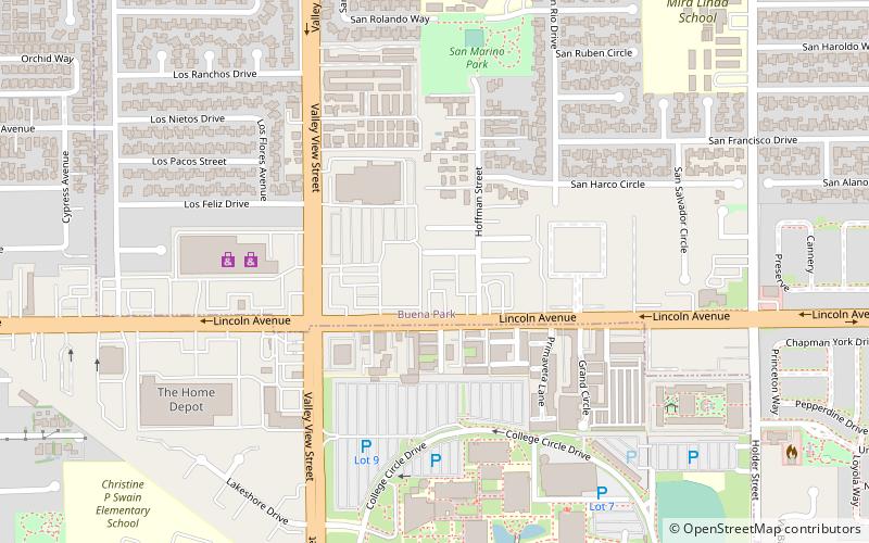 Buena Park Raceway location map