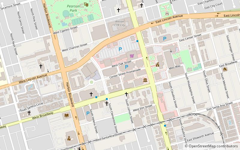 downtown anaheim location map