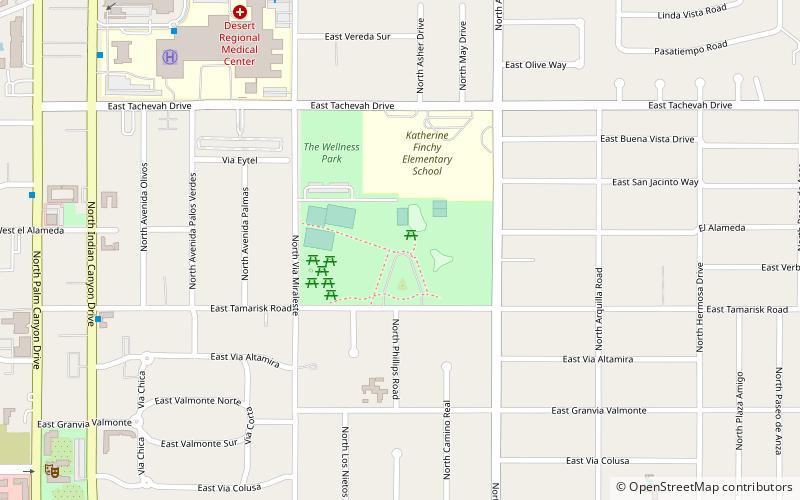 ruth hardy park palm springs location map