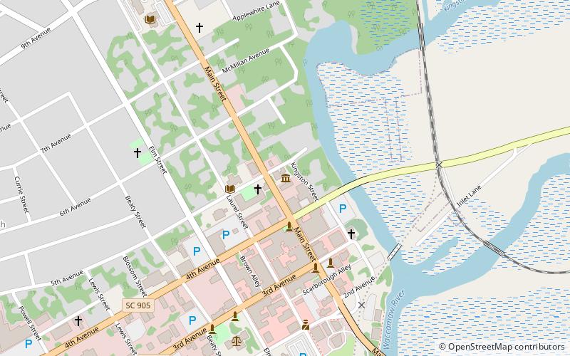 Old Horry County Courthouse location map