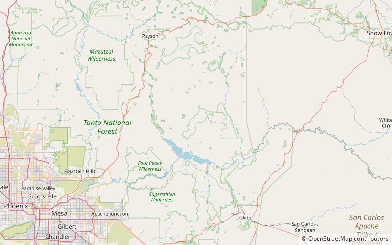 Salome Wilderness location map