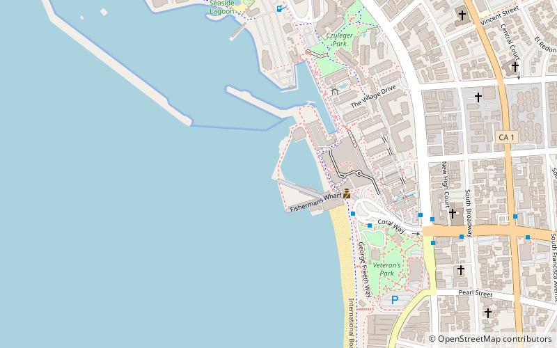 Redondo Beach Pier location map