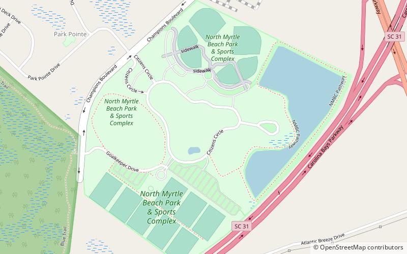 North Myrtle Beach Park and Sports Complex location map