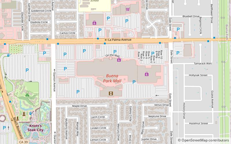 Buena Park Mall location map