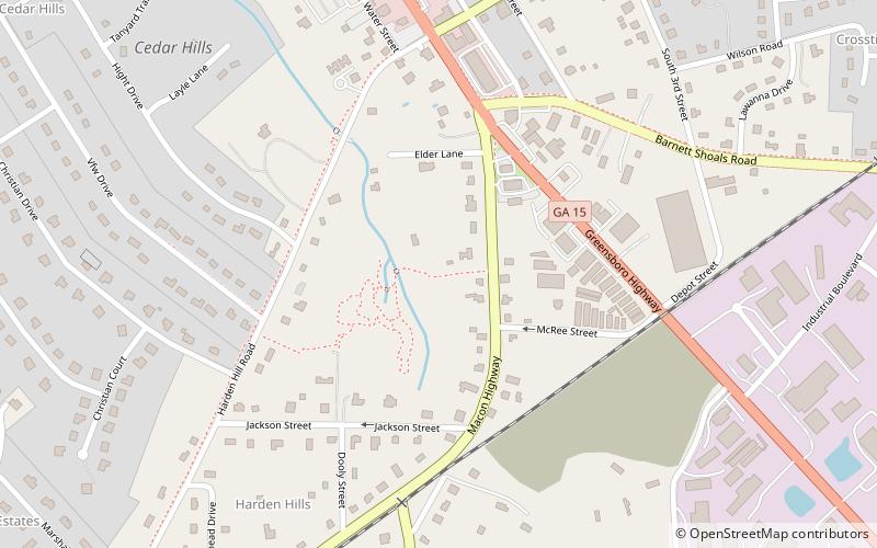 south main street historic district watkinsville location map